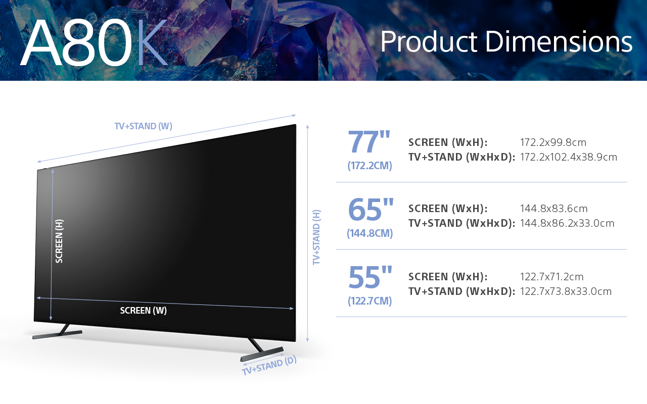 SONY Bravia XR-55A80K (2022)