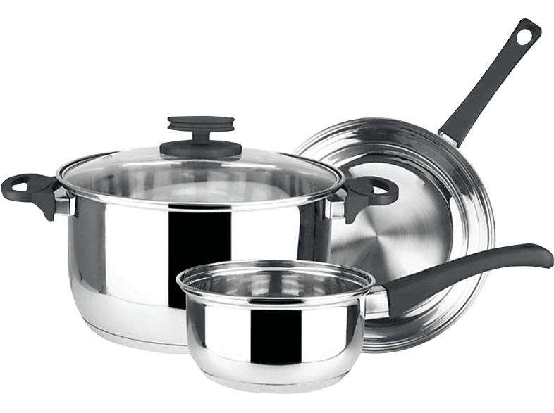 Batería Cocina Set 8 Piezas Vitro Inducción Acero Rojo Gridinlux con Ofertas  en Carrefour