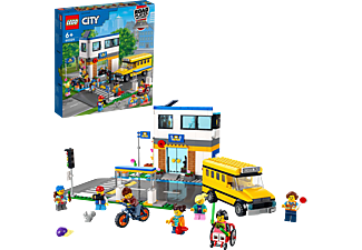LEGO City 60329 Schule mit Schulbus Bausatz, Mehrfarbig