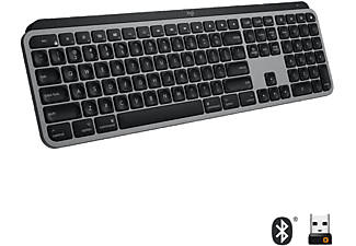 LOGITECH MX Keys Mac İçin Aydınlatmalı Tam Boyutlu Kablosuz İngilizce Q Klavye - Siyah