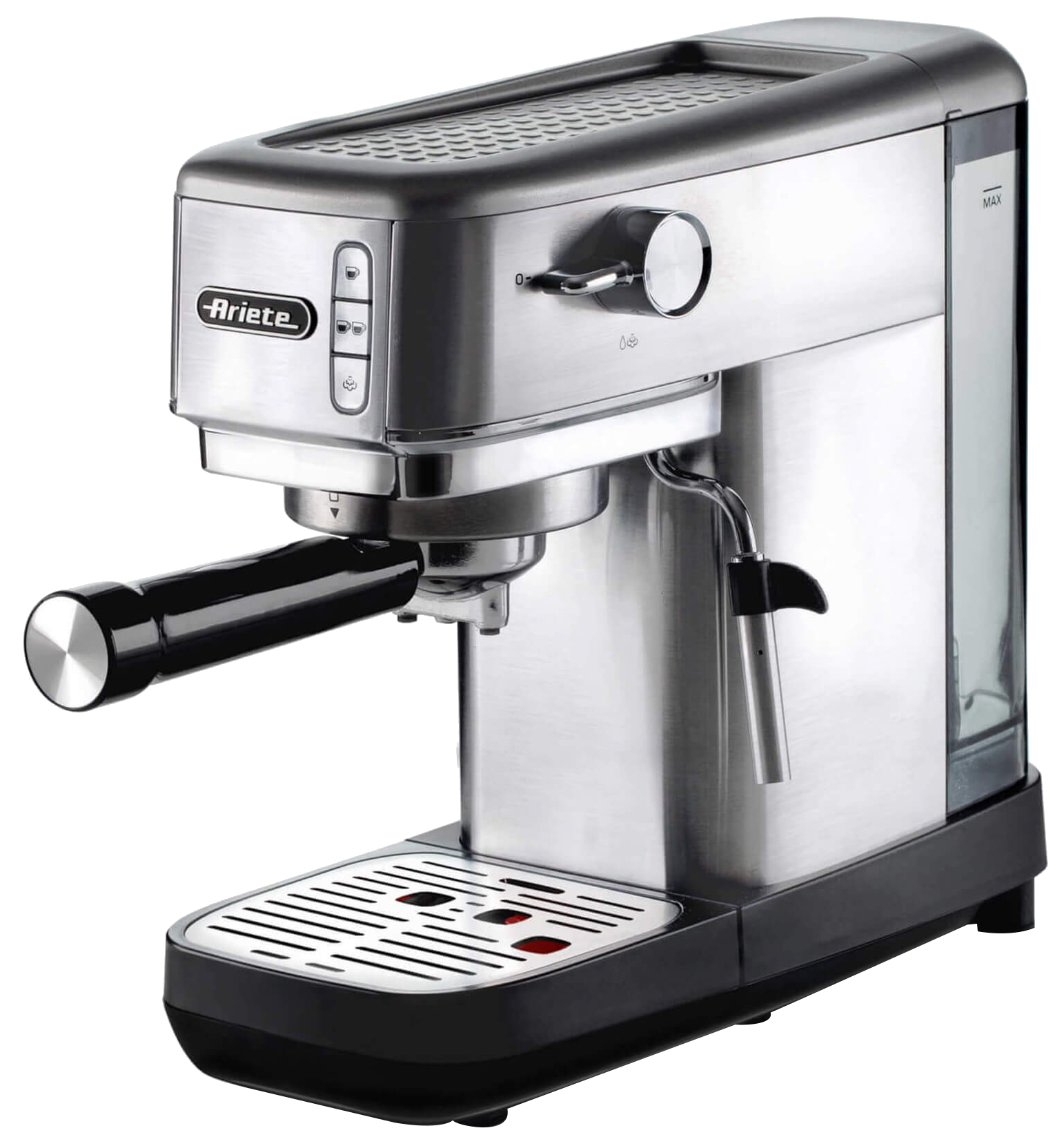 ARIETE 1380 Eszpresszó kávéfőző, 14 cm széles, 15 bar, acél készülékház