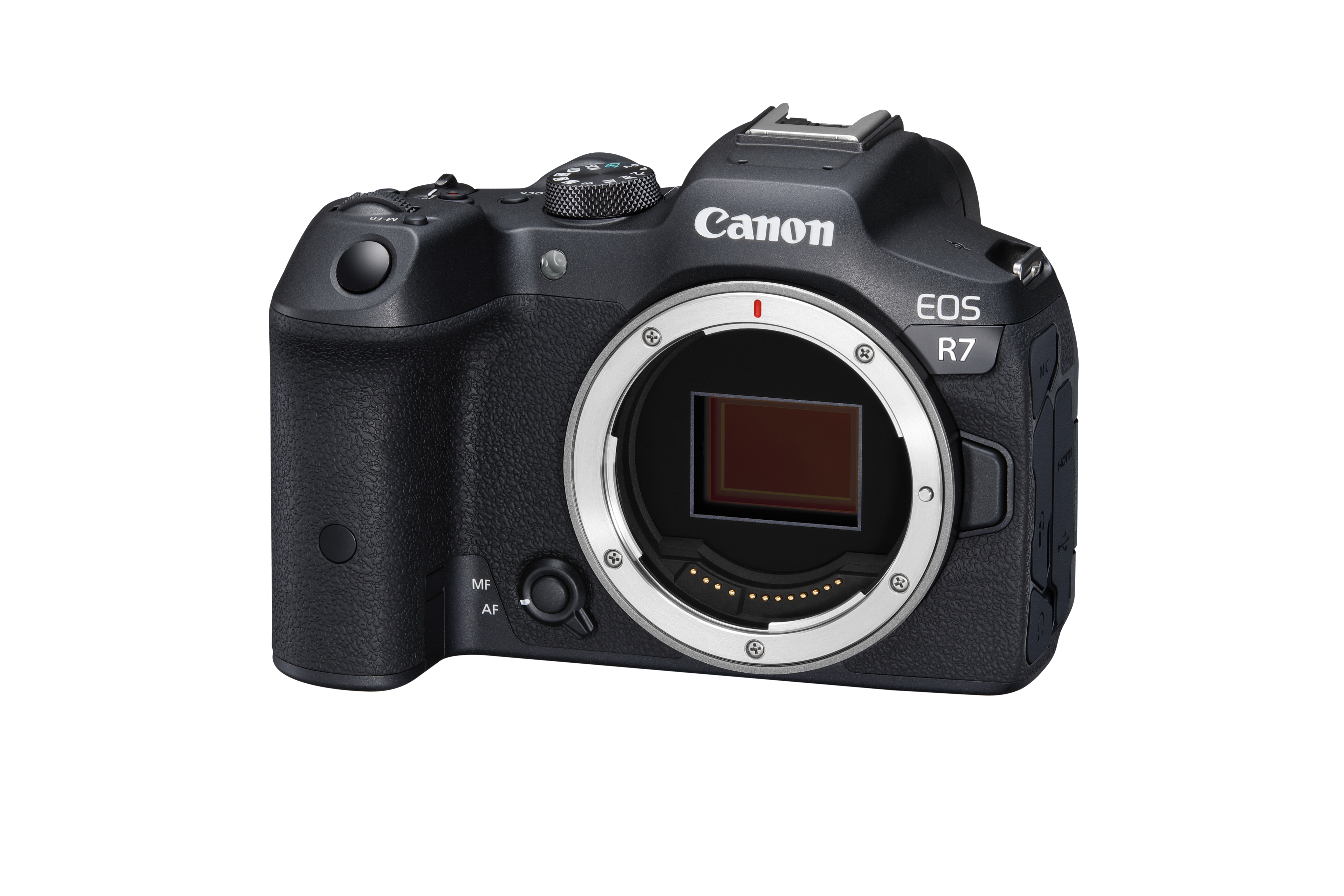 CANON EOS R7 BODY + Mount Adapter EF-EOS R Systemkamera, 7,5 cm Display Touchscreen, WLAN
