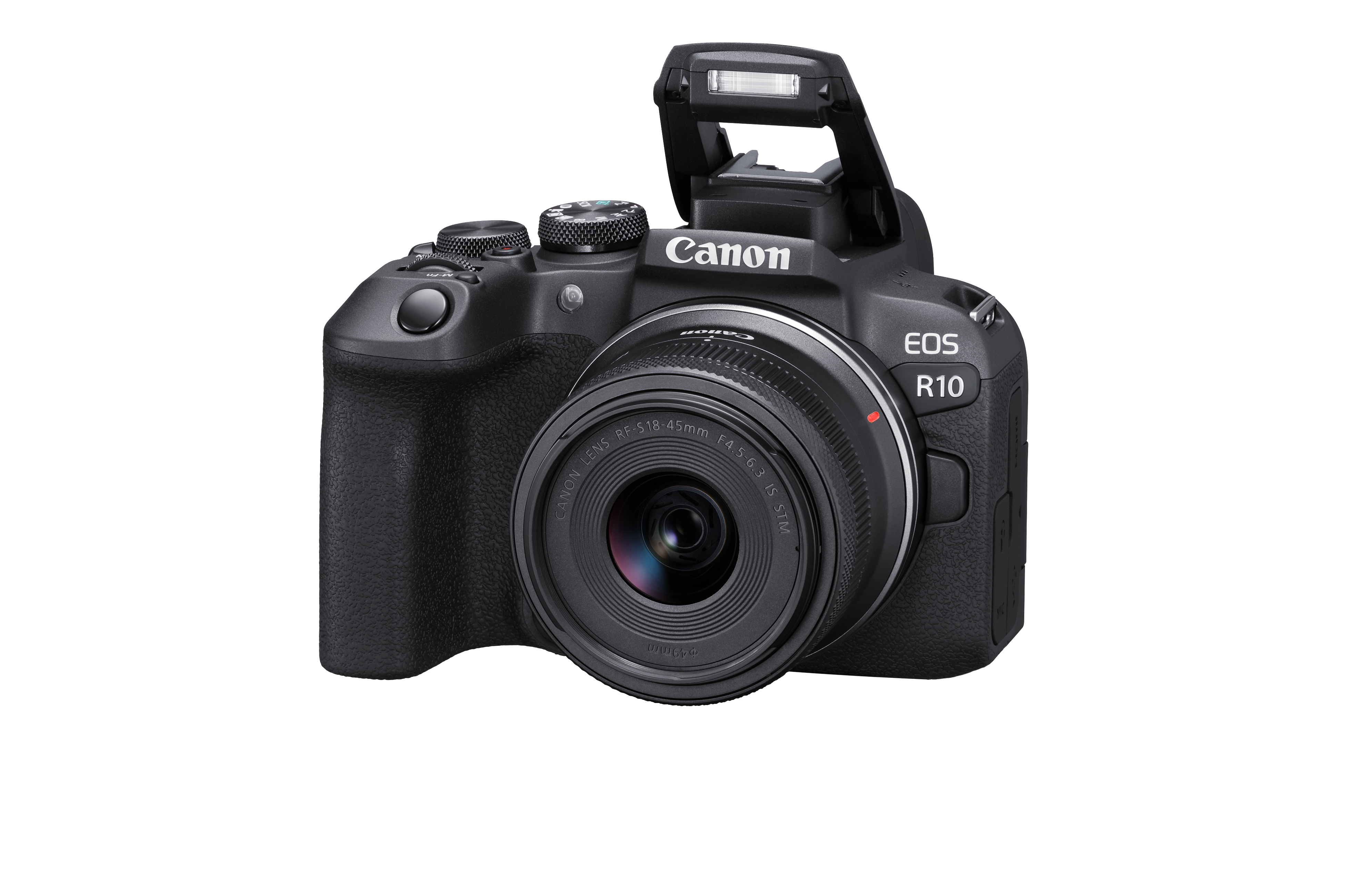 CANON EOS R10 Kit Mount Adapter EF-EOS R Systemkamera mit Objektiv 18-45 mm, 7,5 cm Display Touchscreen, WLAN