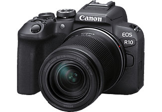 CANON EOS R10 Kit + Mount Adapter EF-EOS R Systemkamera  mit Objektiv 18-150 mm , 7,5 cm Display Touchscreen, WLAN