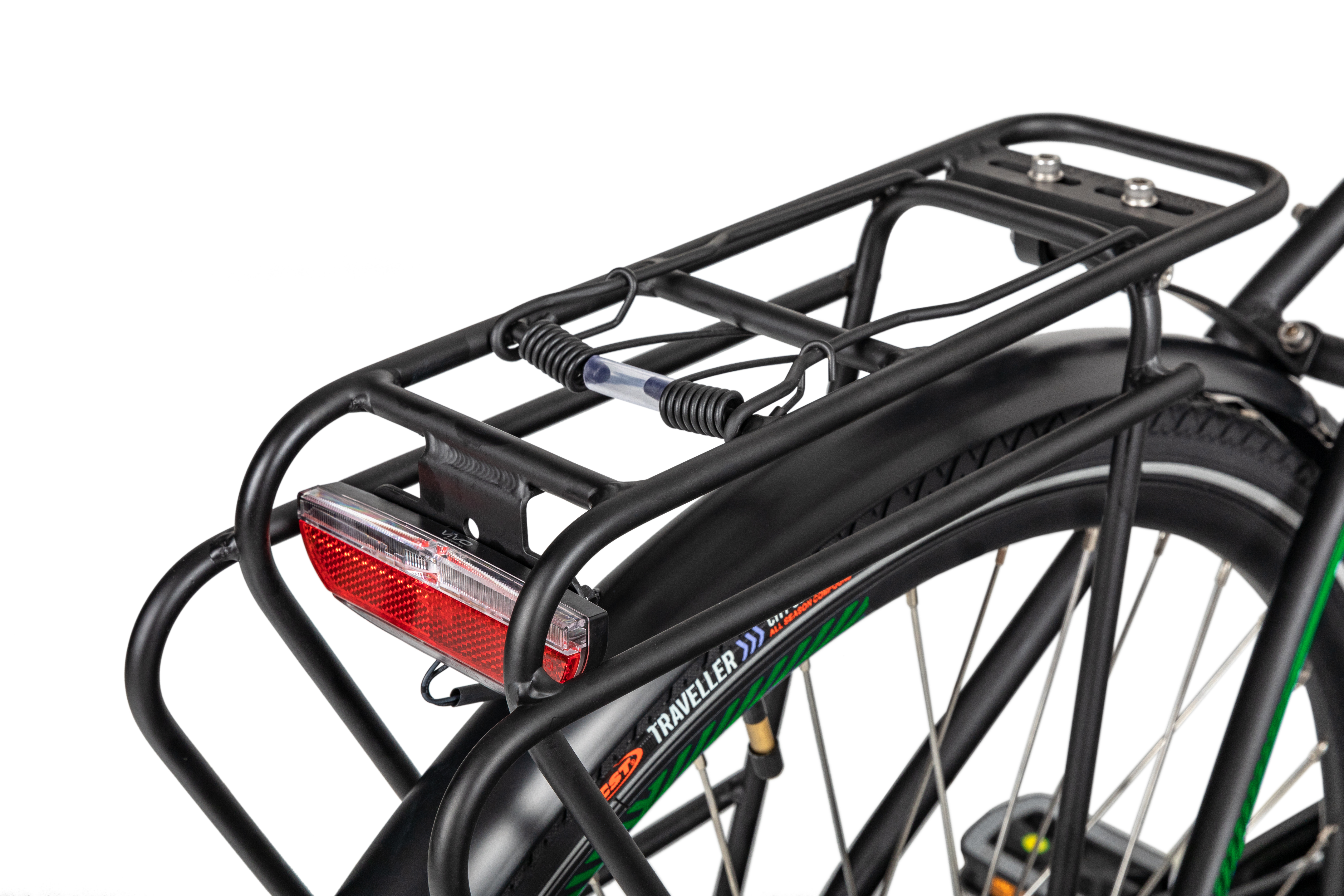 DOCGREEN Manhatten Citybike (Laufradgröße: 28 Zoll, Damen-Rad, Schwarz)