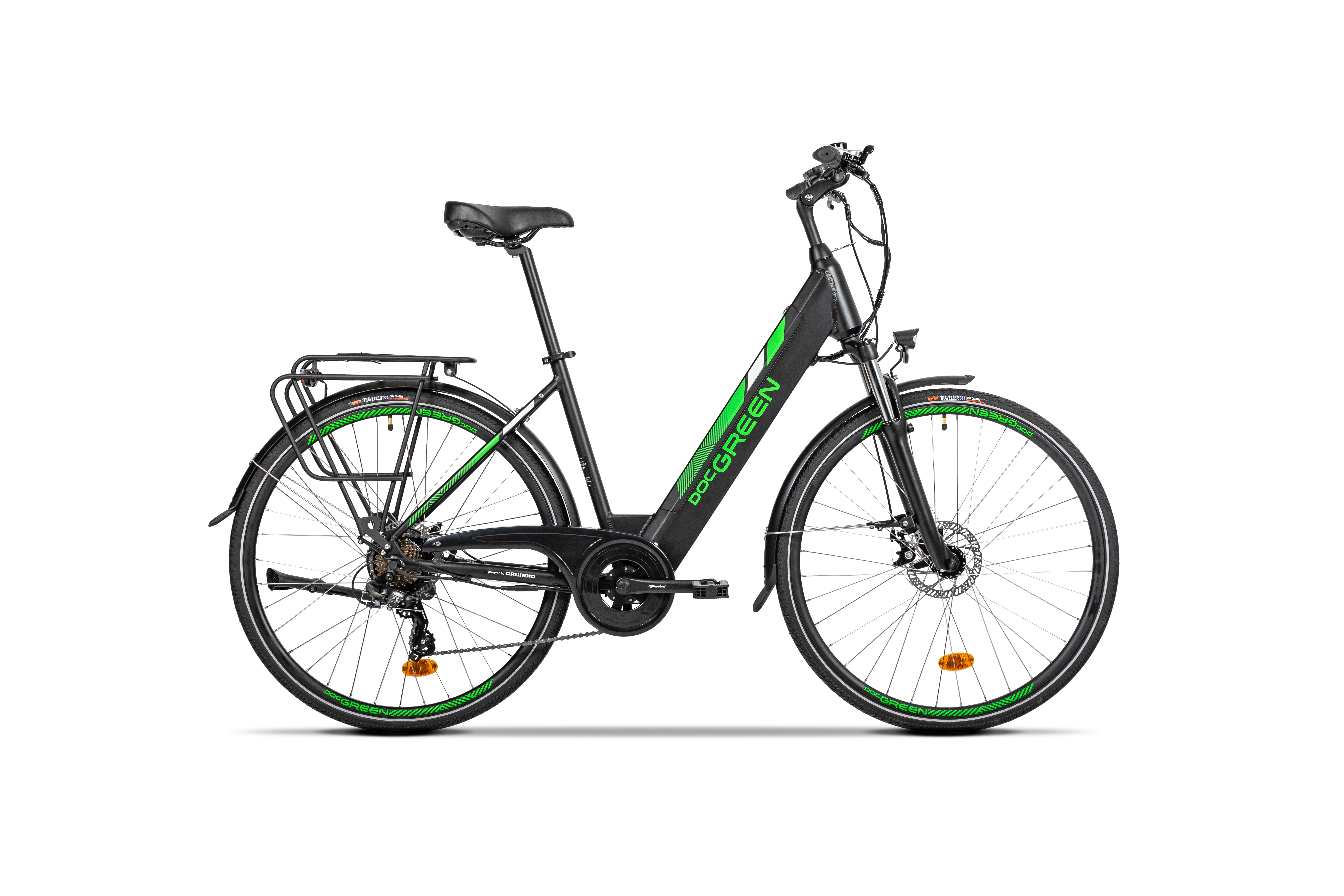 DOCGREEN Manhatten Citybike (Laufradgröße: 28 Zoll, Damen-Rad, Schwarz)