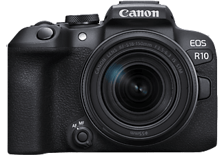 CANON EOS R10 Systemkamera mit Objektiv RF-S 18-150mm f3.5-6.3 IS STM und EF-EOS R Adapter