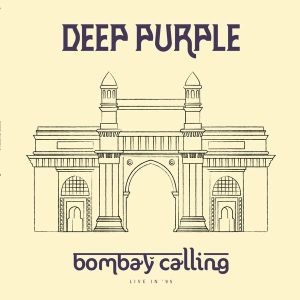 Pochette de l'album Deep Purple. Croquis d'un bâtiment avec une arche. Texte au-dessus et en dessous.