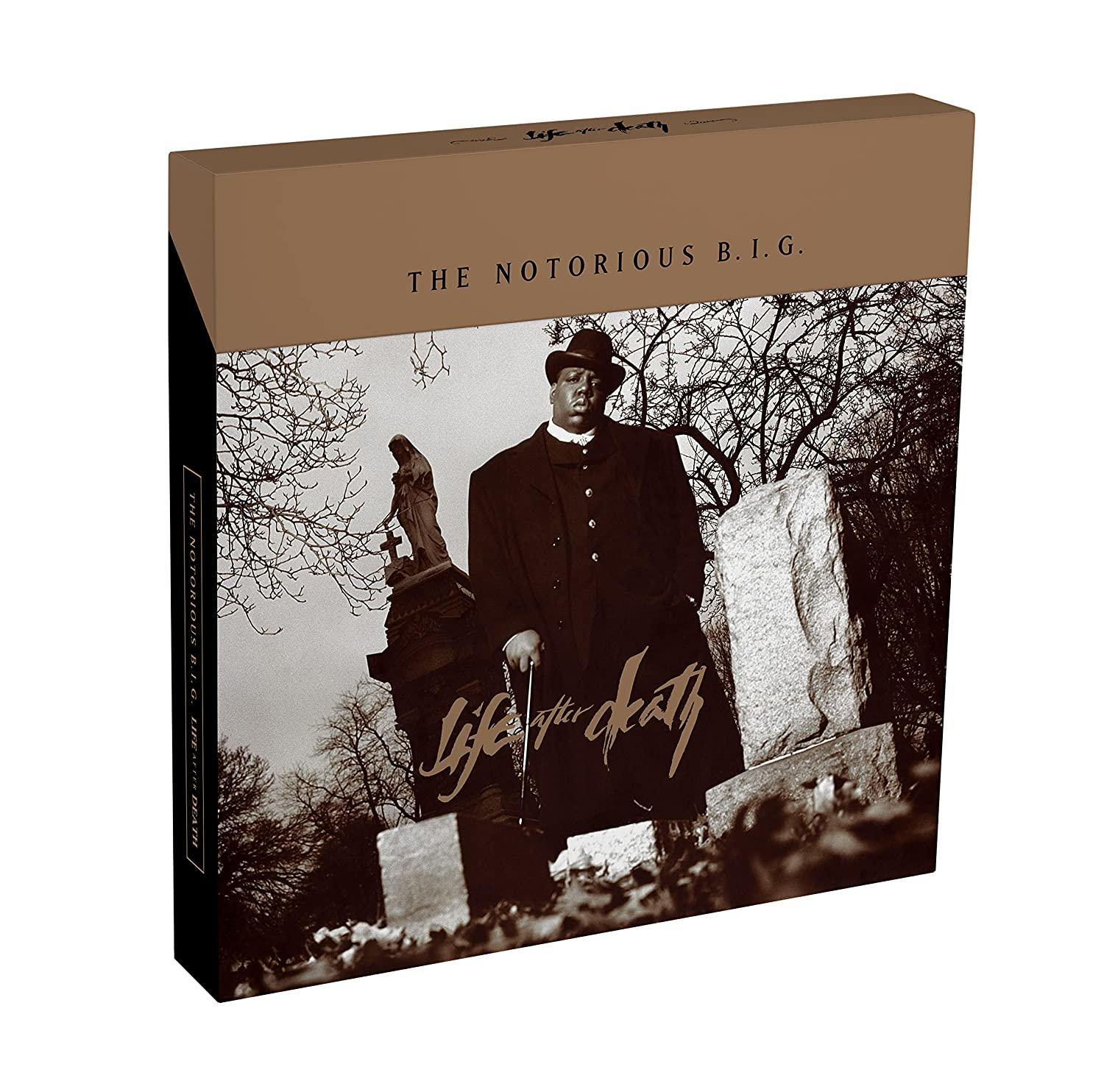 The Notorious B.I.G. Albumcover 'Life After Death' in brauner Box.