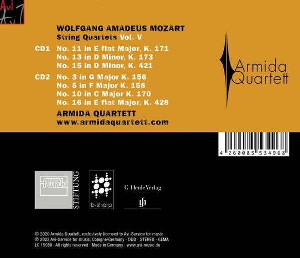Armida Quartet - Mozart,String Quartets Vol.5  - (CD)