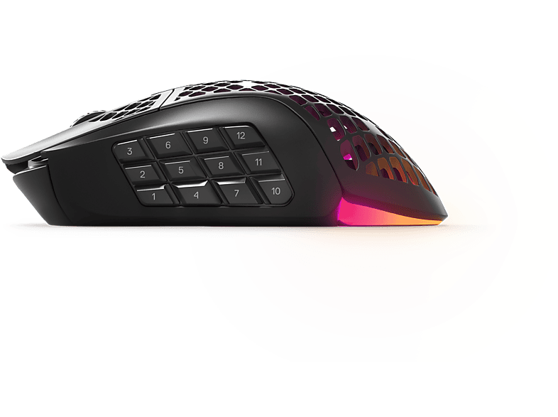 STEELSERIES Aerox 9 Ultra Hafif MOBA/MMO Kablosuz Oyuncu Mouse Siyah_3