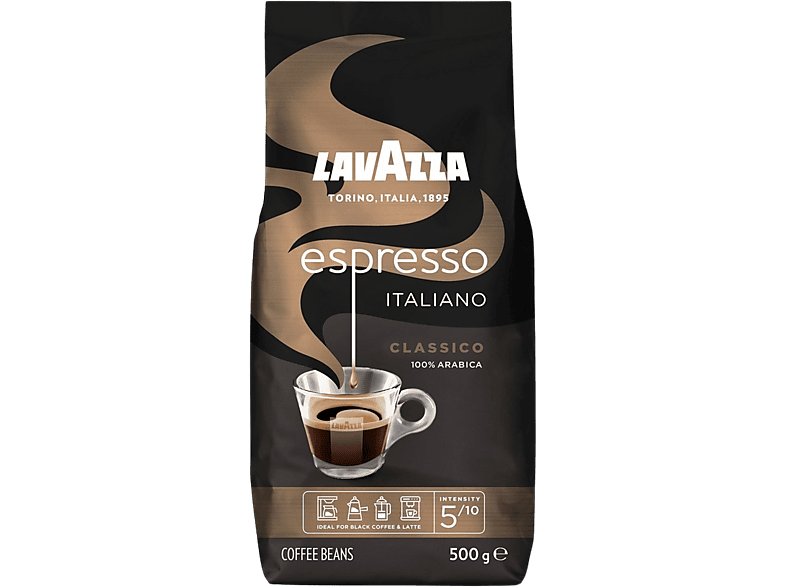 Café en grano  Lavazza Espresso Café en grano con sabor espresso de 500g
