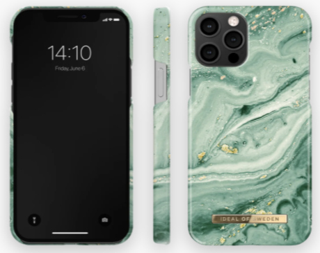 IDEAL OF SWEDEN Cover iPhone 12 Pro Max Mint Swirl Marble (DS FC258-IP12P)