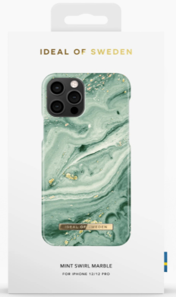 IDEAL OF SWEDEN Cover iPhone 12 Pro Max Mint Swirl Marble (DS FC258-IP12P)