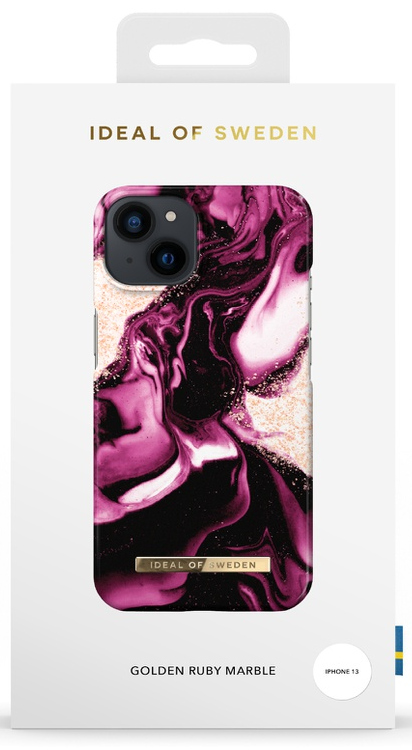 IDEAL OF SWEDEN Cover iPhone 13 Golden Ruby Marble (DS FC319-IP13)