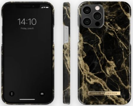 IDEAL OF SWEDEN Cover iPhone 12 Pro Golden Smoke Marble (DS FC191-IP12P)