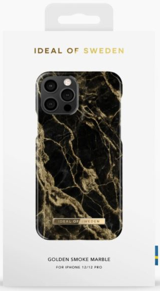 IDEAL OF SWEDEN Cover iPhone 12 Pro Golden Smoke Marble (DS FC191-IP12P)