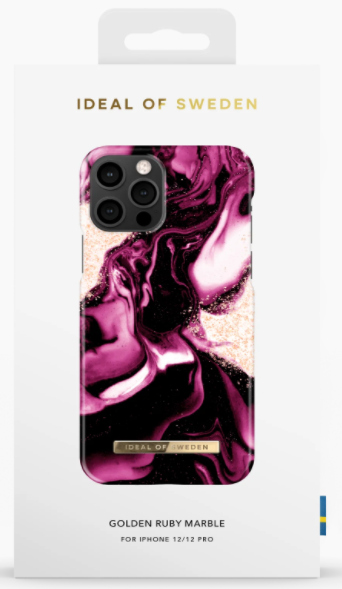 IDEAL OF SWEDEN Cover iPhone 12 Pro Golden Ruby Marble (DS FC319-IP12P)