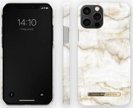 IDEAL OF SWEDEN Cover iPhone 12 Pro Golden Pearl Marble (DS FC194-IP12P)