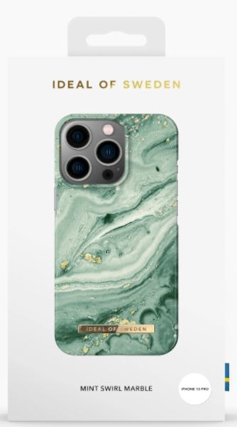 IDEAL OF SWEDEN Cover iPhone 13 Pro Mint Swirl Marble (DS FC258-IP13P)