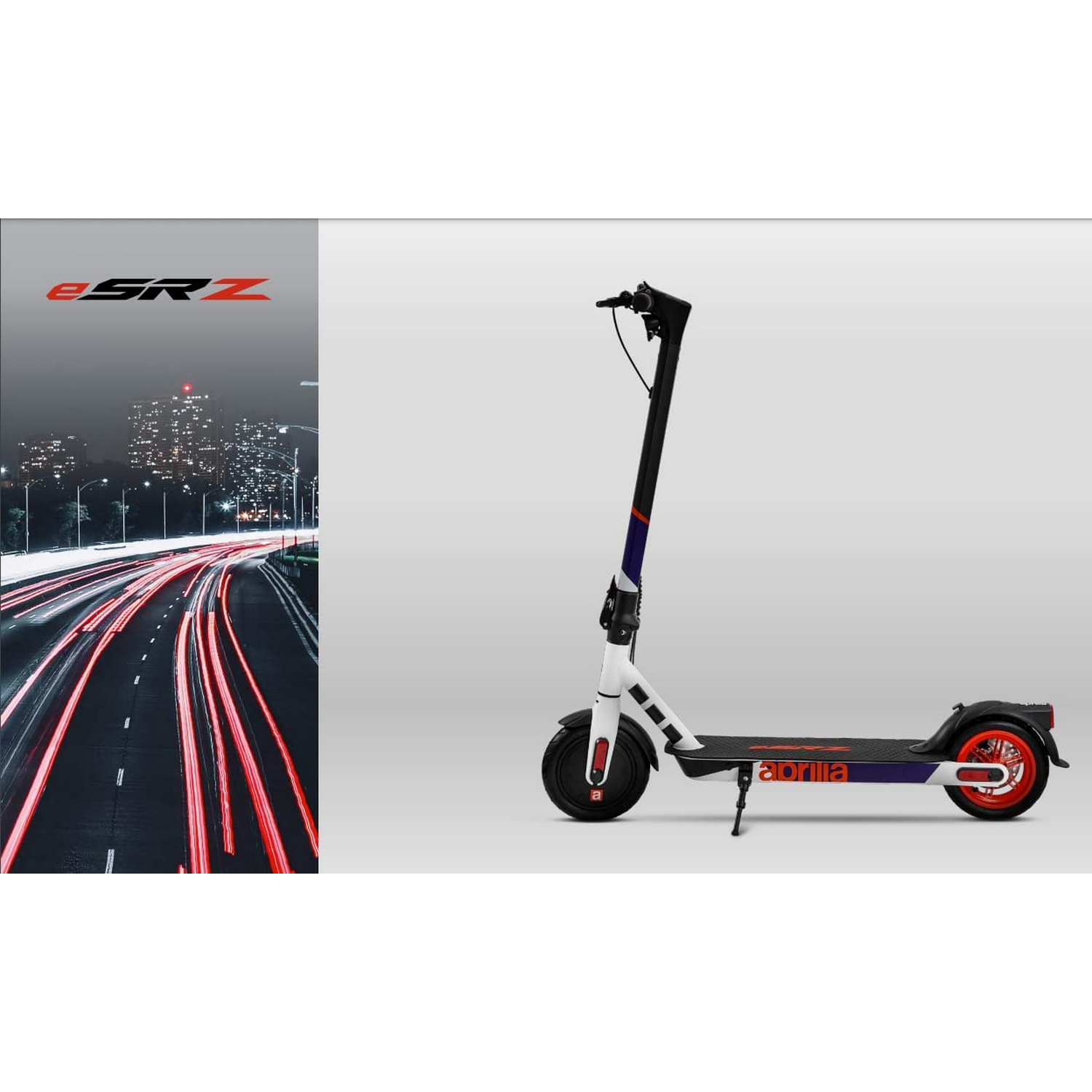 Patinete eléctrico - Aprilia ESRZ, 450 W, 100 kg, Batería 36 V/ 6.0 Ah/ 216 Wh, 25 km/h, Gris oscuro