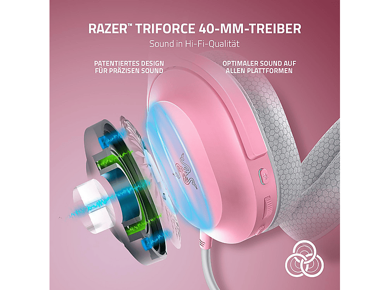 RAZER Barracuda X Gaming-Headset, pink; Gaming Headset — Foto 3 von 5