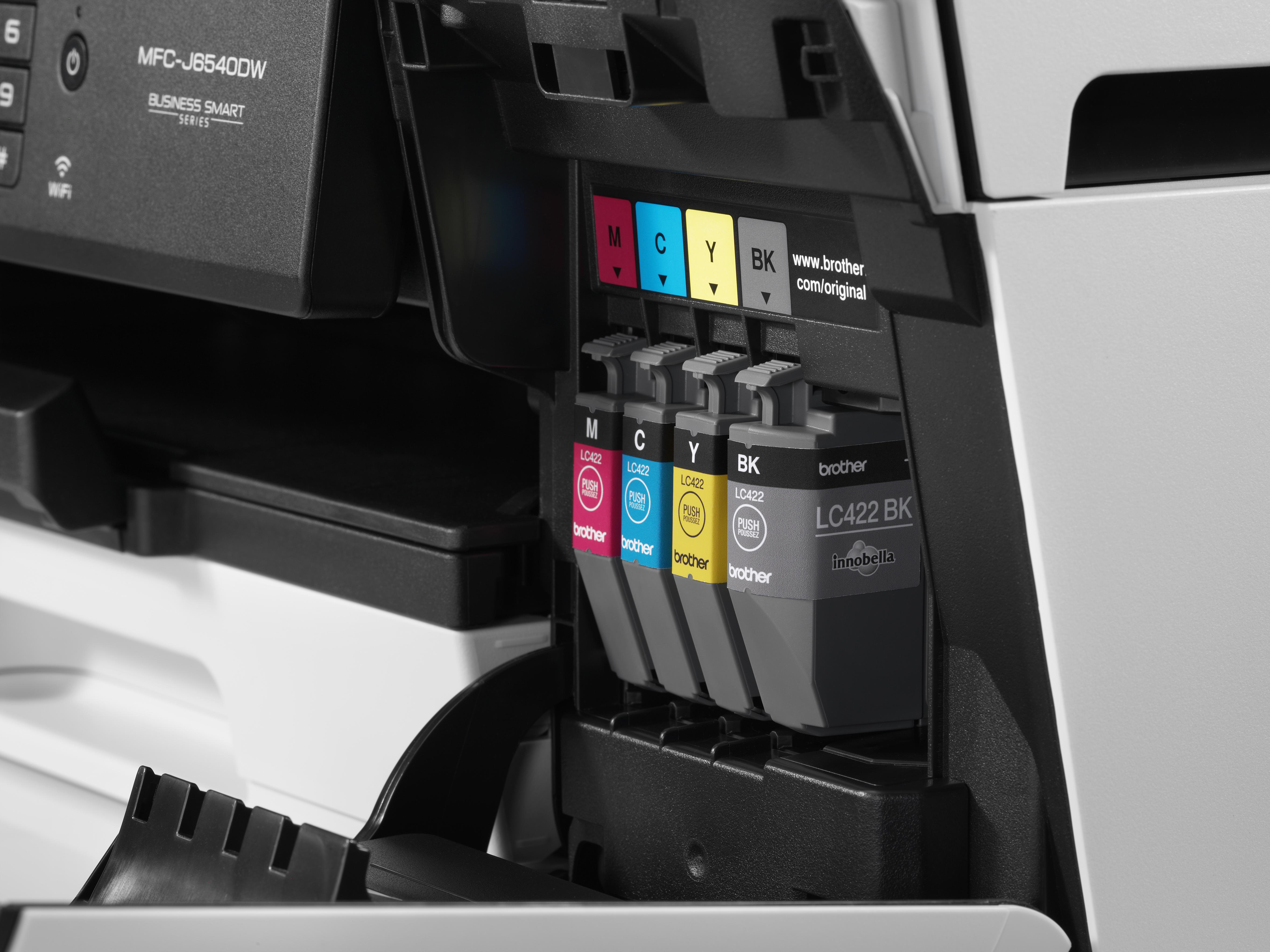 BROTHER MFCJ6540DW 4-in-1 Business-Ink Multifunktionsgerät mit DIN A3 Duplexdruckfunktion, A4, 28 S./Min Drucken, ADF, Weiß 4-in-1 Business-Ink Multifunktionsgerät, WLAN, Duplexeinheit (für beidseitigen Druck), Schwarz/Weiß