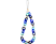 CELLULARLINE Dragonne Bleu (PHONECHAINGLAM)