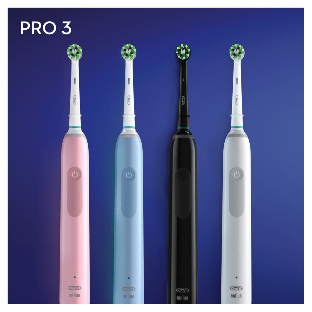 ORAL-B Pro 3 3900 Duo Zwart, Roze