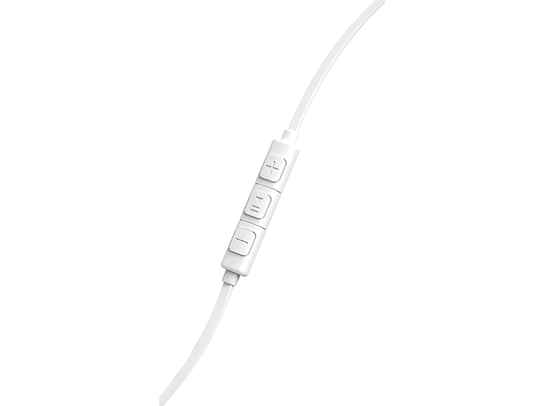 Hama Kopfhörer "Advance", Earbuds, Mikrofon, Flachbandkabel, weiß — Foto 4 von 5