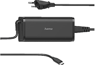 Cargador portátil- Hama 200007, USB tipo C, 92 W, Negro,