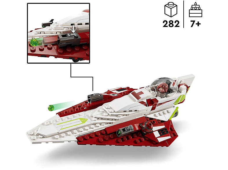 Thumbnail - LEGO Star Wars 75333 Obi-Wan Kenobis Jedi Starfighter™ Bausatz, Mehrfarbig