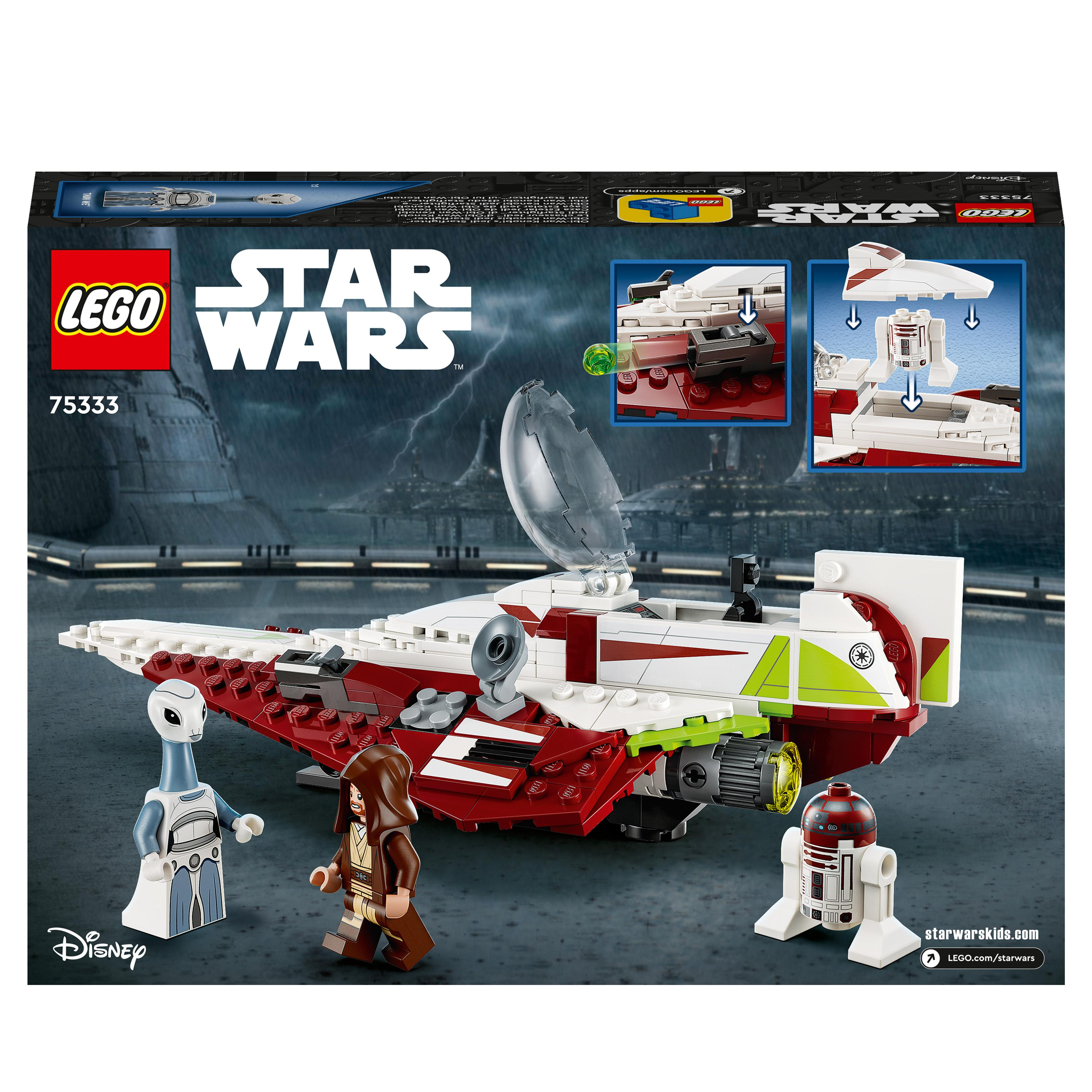LEGO Star Wars 75333 Obi-Wan Starfighter™ Kenobis Jedi Mehrfarbig Bausatz