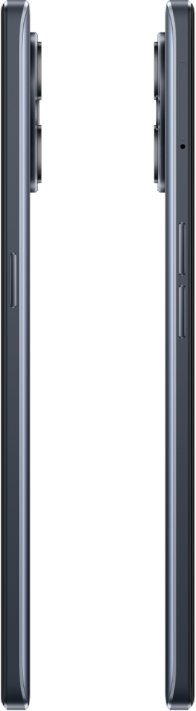 Két telefon oldalsó nézetből, szürke színben, oldalsó gombokkal és kamerákkal.
