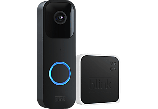 Videotimbre - Amazon Blink Video Doorbell + Sync Module 2, HD 1080p, Visión nocturna, Two-way audio, Negro