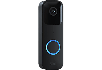 Videotimbre - Amazon Blink Video Doorbell, Inalámbrico, HD, Alexa integrada, Visión nocturna, Audio bidireccional, Negro
