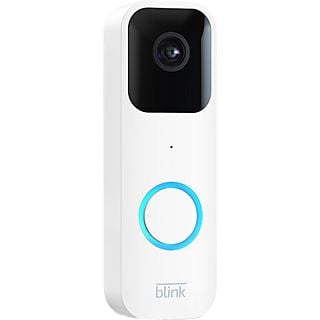 Videotimbre - Amazon Blink Video Doorbell, Inalámbrico, HD, Alexa integrada, Visión nocturna, Audio bidireccional, Blanco