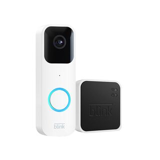 Videotimbre - Amazon Blink Video Doorbell + Sync Module 2, HD 1080p, Visión nocturna, Two-way audio, Blanco