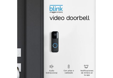 Blink Video Doorbell  Audio bidireccional, video de alta definición,  notificaciones de movimiento y timbre por app y compatible con Alexa, con o  sin cable, (negro) : Herramientas y Mejoras del Hogar 