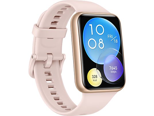 HUAWEI Watch Fit 2 - Active Edition - Smartwatch (130 - 210 mm, Silikon, Sakura Pink/Gold)