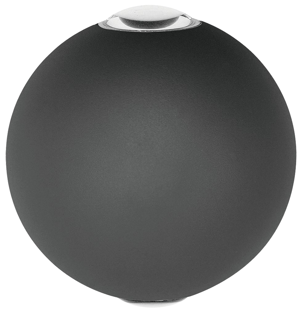 AVIDE Cairo kültéri kétirányú fali lámpa, 6W, fekete