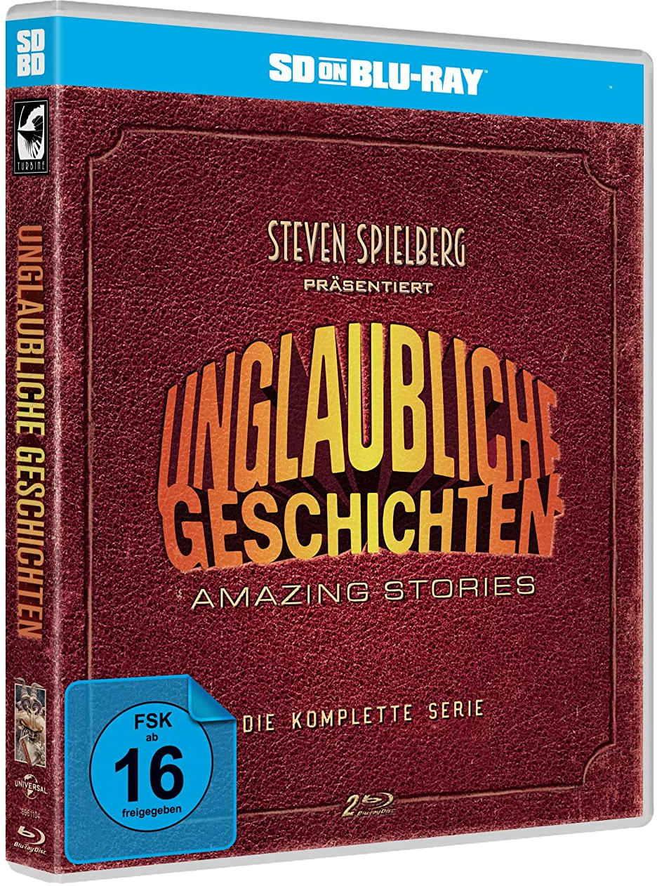DVD-Box-Set. Titel: Unglaubliche Geschichten. Brauner Einband mit orangefarbenem Text.