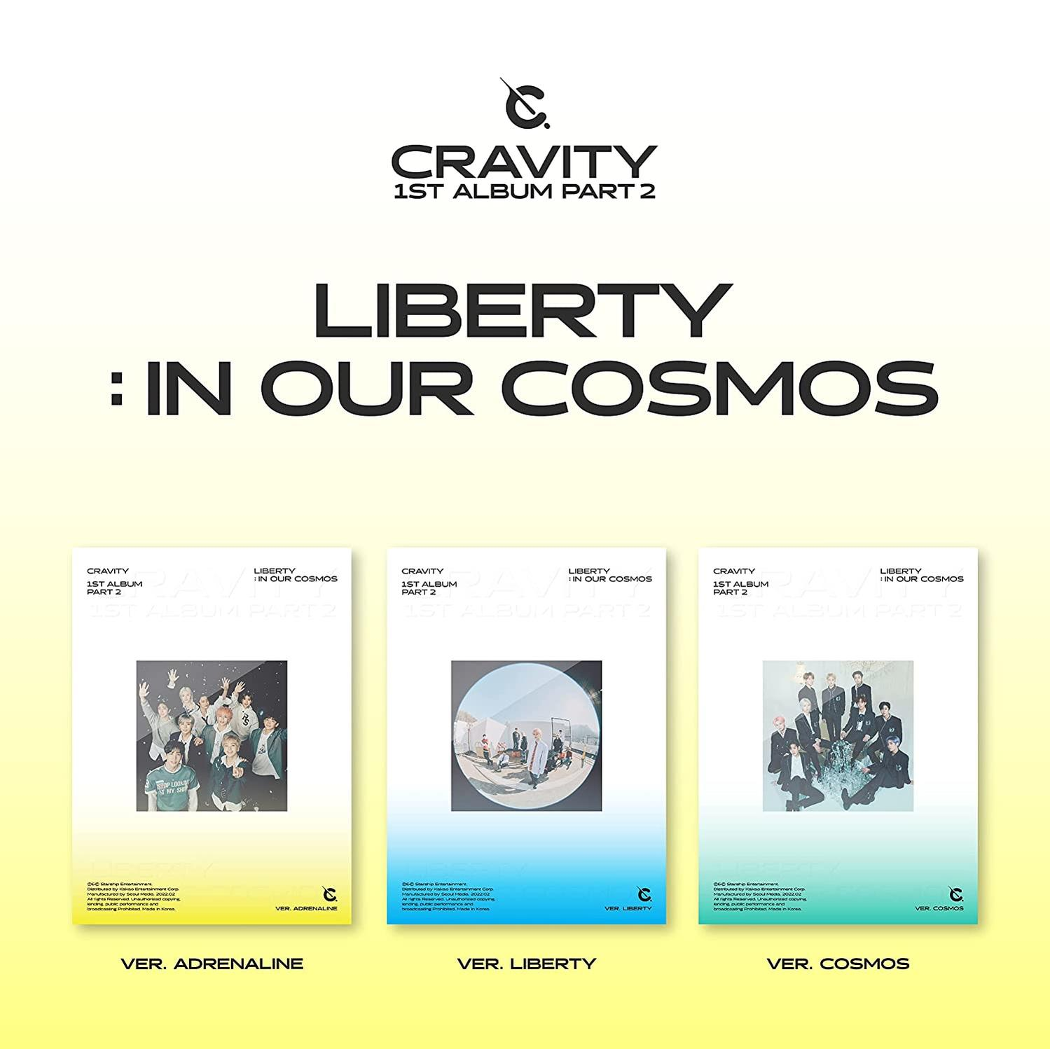 Cravity - Liberty : In Our Cosmos Vol.1 Part 2-Inkl.Phot  - (CD + Buch)