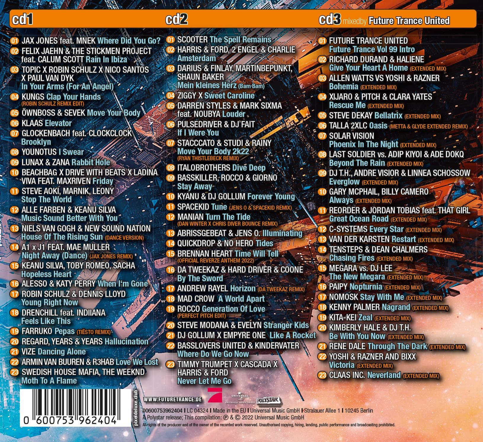 (CD) Trance VARIOUS 99 - - Future