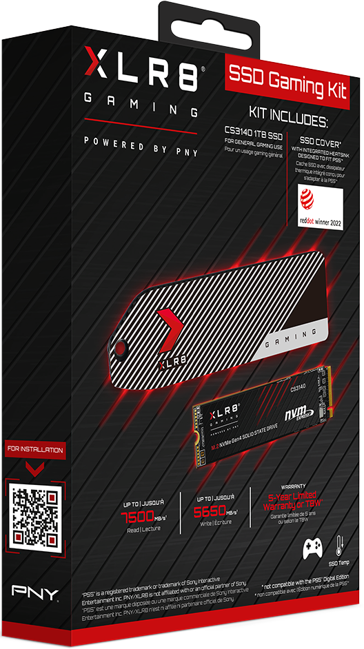 PNY XLR8 SSD Gaming Kit for PS5