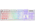 DELTACO GAMING WK75 RGB-tangentbord, 105 tangenter, nordisk layout, membranbrytare, LED belysning - Vit