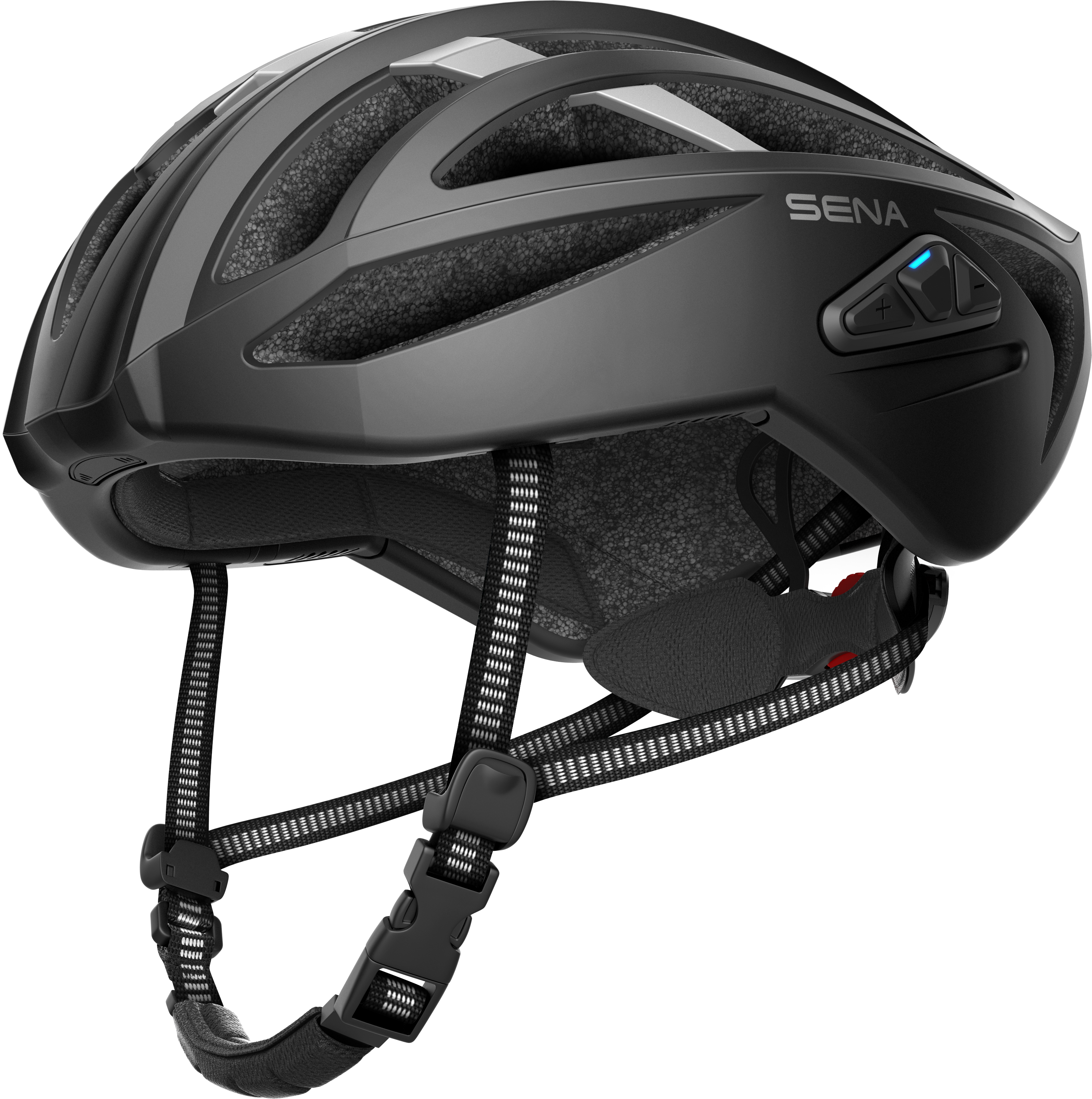SENA Sena R2 Rennrad Smart Helm- Matt Black - Größe M (Fahrradhelm, Matt Black)