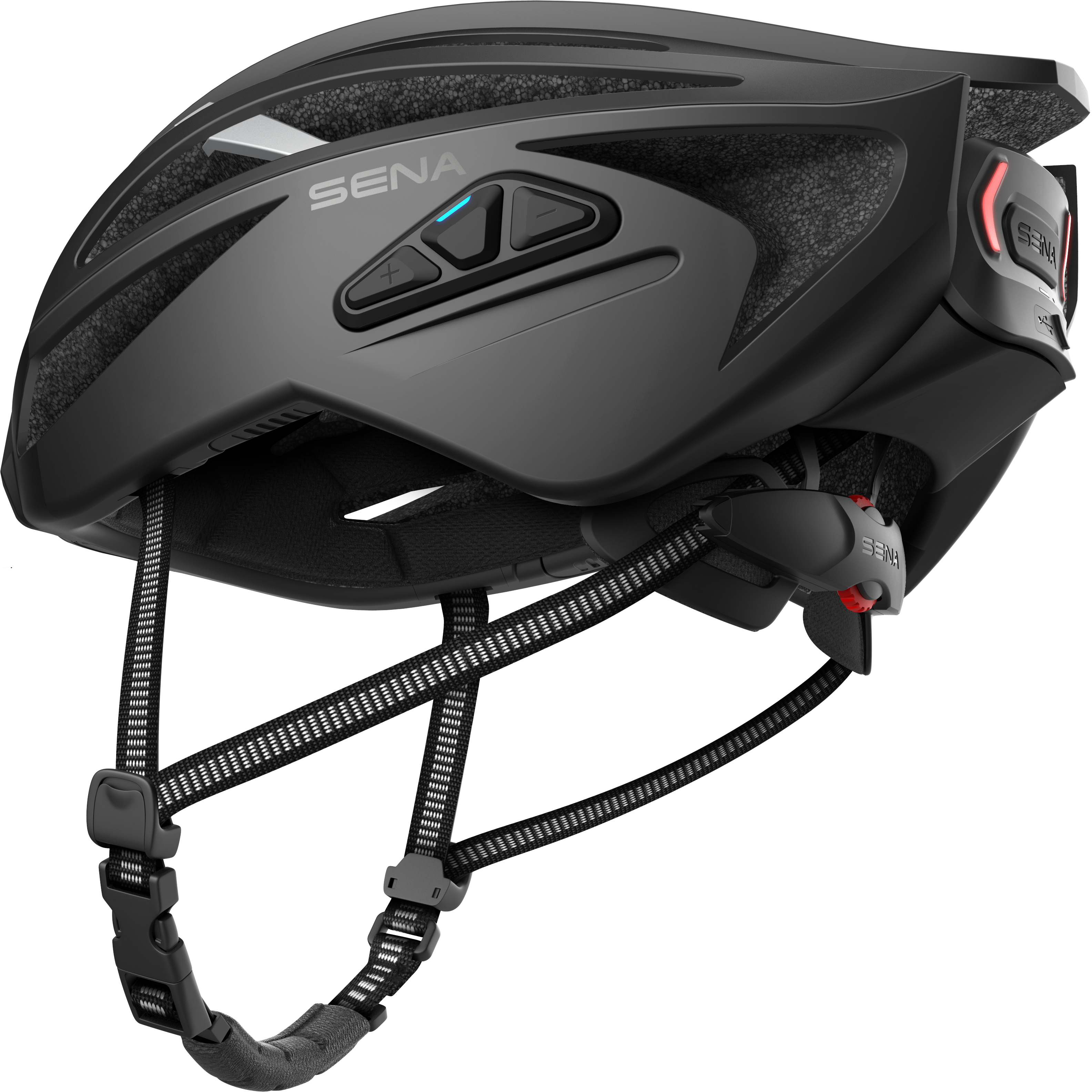 SENA Sena R2 Rennrad Smart Helm- Matt Black - Größe M (Fahrradhelm, Matt Black)