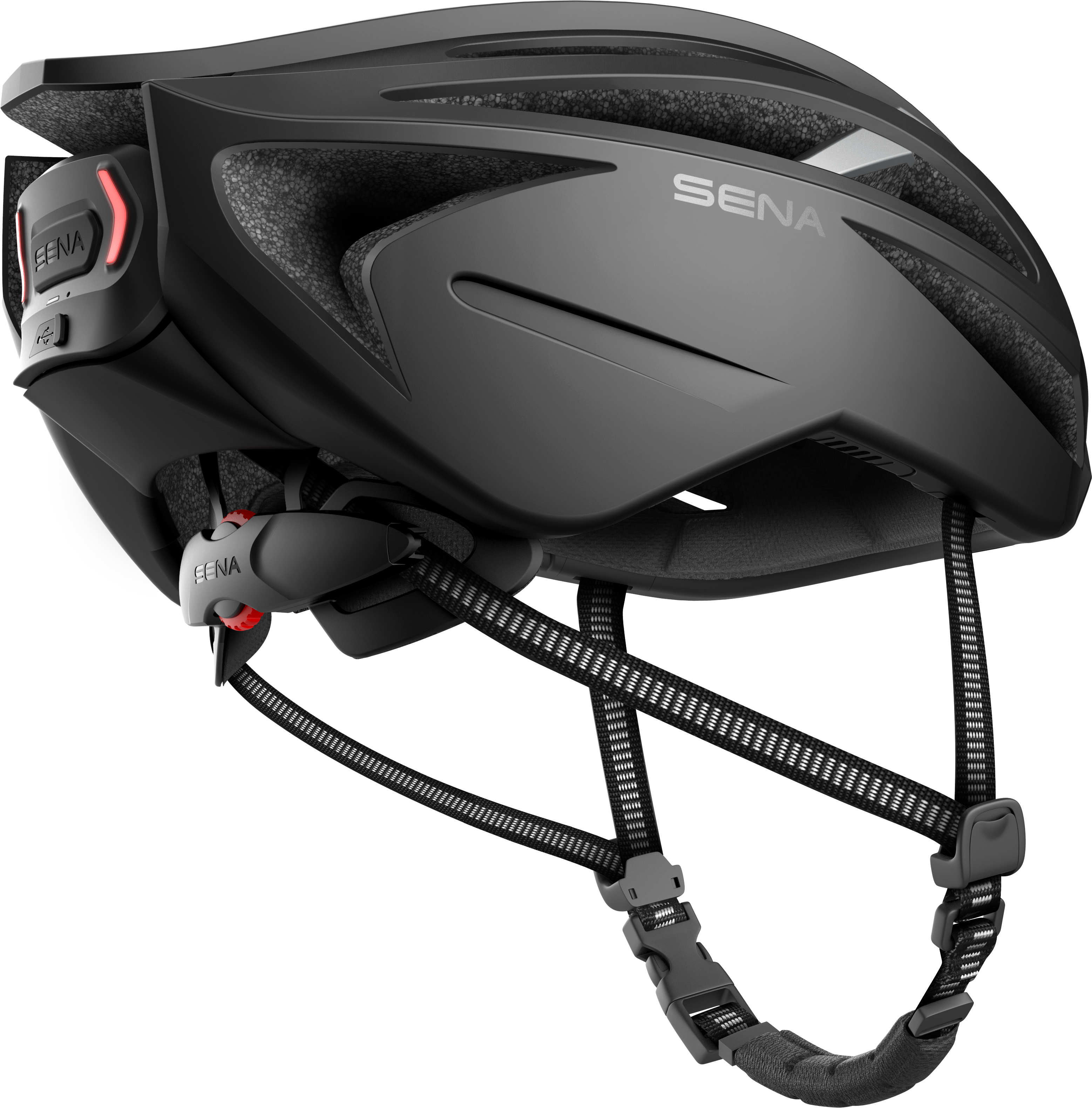 SENA Sena R2 Rennrad Smart Helm- Matt Black - Größe M (Fahrradhelm, Matt Black)