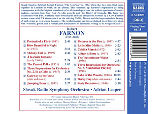 Adrian/slovak Radio Symphony Orchestra Leaper - Westminster Waltz - Colditz March - State Occasion  - (CD)